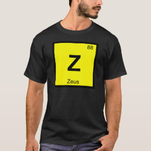 T-shirt Z - Zeus Chimie Symbole du tableau périodique des