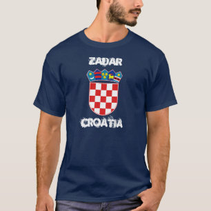 T-shirt Zadar, Croatie avec le manteau des bras
