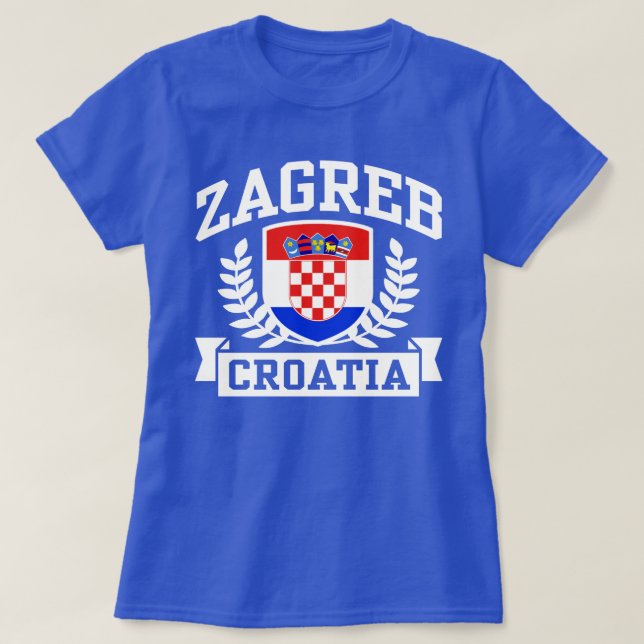T-shirt Zagreb Croatie (Design devant)