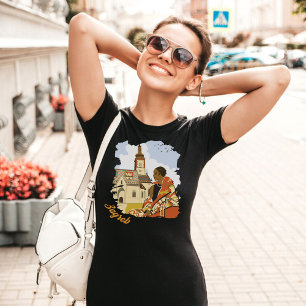 T-shirt Zagreb Croatie Église Place Rouge Voyage