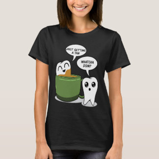 T-shirt Zahn Bath In Coffee  Dentist Dental Aid