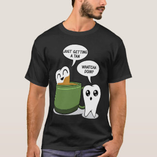 T-shirt Zahn Bath In Coffee  Dentist Dental Aid