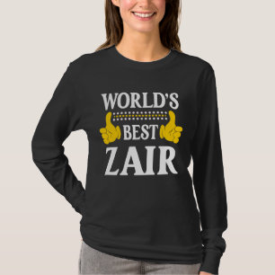 T-shirt Zair Nom personnel Funny Prénom World's Best Z