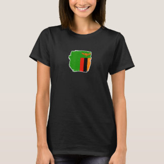 T-shirt Zambia Drapeau zambien fier 2