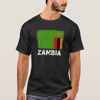T-shirt Zambia Flag Support Zambian People Women Men