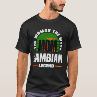 T-shirt Zambian Zambia Zambian Flag Mothers Day