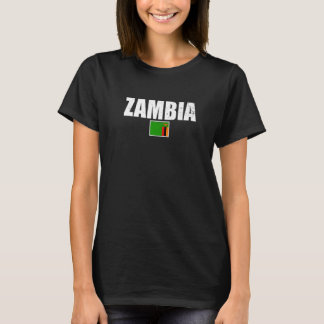 T-shirt Zambie Drapeau zambien fier 1