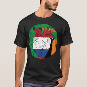 T-shirt Zambie Koningsdag Dutch Pays-Bas Heart