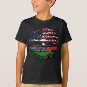T-shirt Zambie Zambian États-Unis États-Unis États-Unis Ar