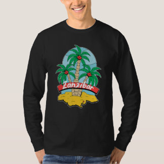 T-shirt Zanzibar Plage Palm Beach Surfing Souvenir Vacance
