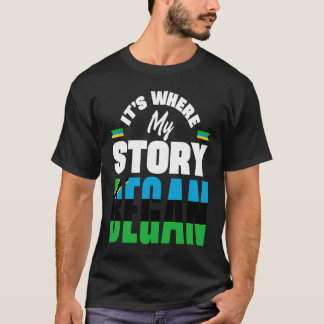 T-shirt Zanzibar Zanzibari Zanzibar Flag Its Where My Stor