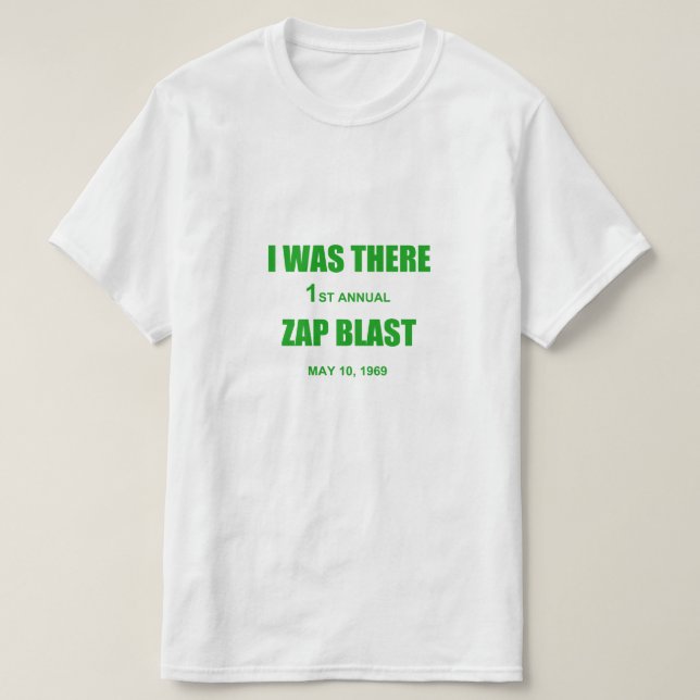 T-shirt Zap Blast Reproduction (Design devant)