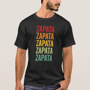 T-shirt Zapata County Texas Rainbow Text