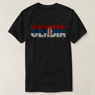 T-shirt Zastava Srbije / Drapeau serbe