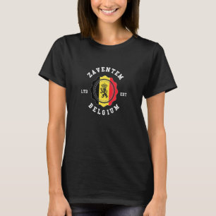 T-shirt ZAVENTEM Belgique Drapeau Badge Vintage