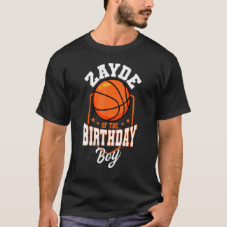 T-shirt Zayde Of The Birthday Boy Basketball Thème Anniver