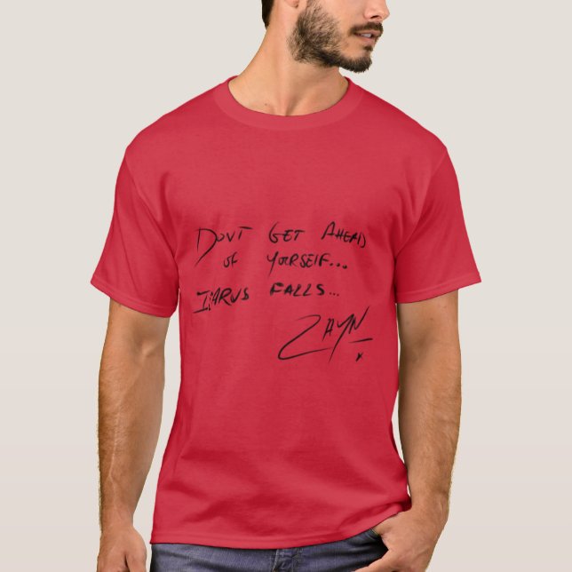 T-SHIRT ZAYN MALIK ICARUS FALL AUTOGRAPH (Devant)