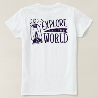 T-shirt Zazle T Shirt femme explorer le monde