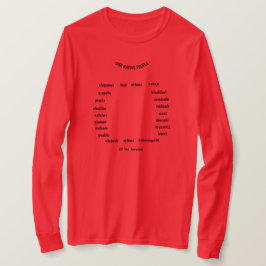 T-shirt ZAZZLE Noms autochtones sur les vêtements/ toute l