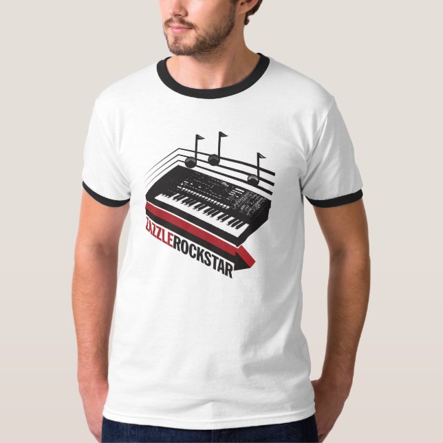 T-shirt Zazzle Rockstar (Devant)