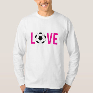 T-shirt Zazzle Rose Style Love Soccer Unisex LS Tee