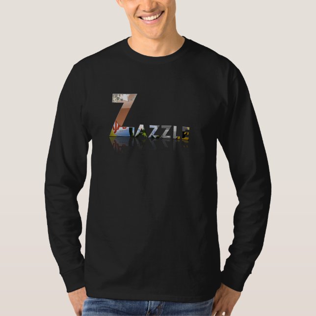 T-shirt Zazzle se reflètent (Devant)