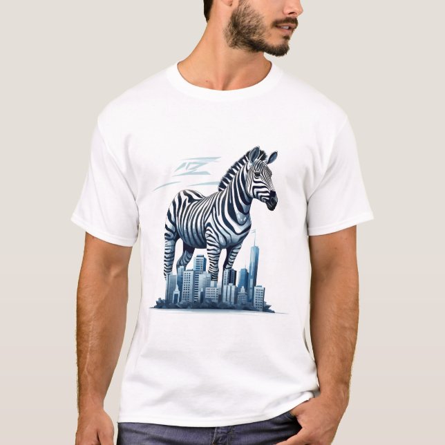 T-shirt Zebra Animal Beauté Nature Faune Découverte (Devant)