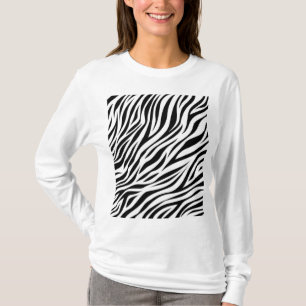 T-shirt Zebra Animal Skin Imprimer Motif-15391