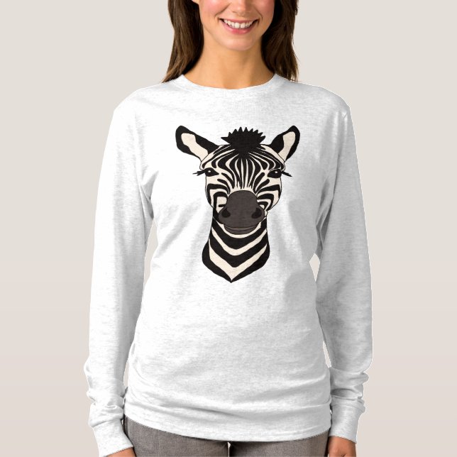 T-shirt Zebra Face (Devant)