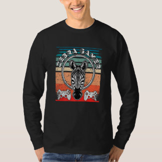 T-shirt Zebra Gamer ne peut pas vous entendre Je suis Jeu