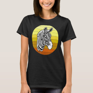 T-shirt Zebra Retro Animaux africains