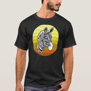T-shirt Zebra Retro Animaux africains
