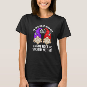 T-shirt Zebra Ribbon Awareness Gnome Support Rare Awarenes