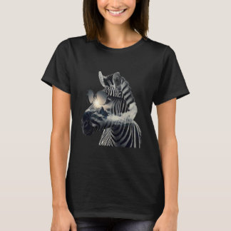 T-shirt Zebra Sunglasses Safari Artwork African Animal Lov