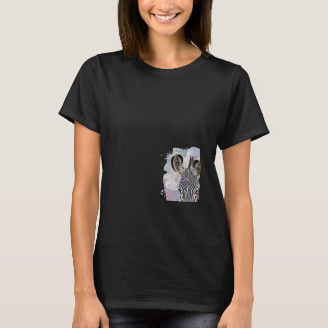 T-shirt Zebra Sur Safari En Afrique Du Kenya (Devant)