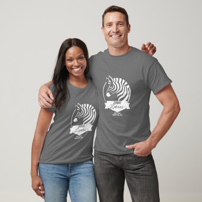 T-shirt Zèbre adulte moderne (Unisexe)