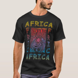 T-shirt Zèbre - arrière - plan africain