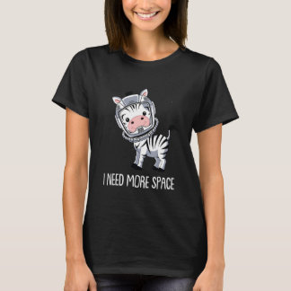T-shirt Zèbre Astronaute Rayures  Animal Africain J'ai Bes