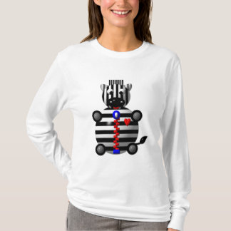 T-shirt Zèbre avec fermeture éclair