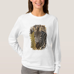 T-shirt Zèbre de Burchell dans les hautes herbes d'été, Ma