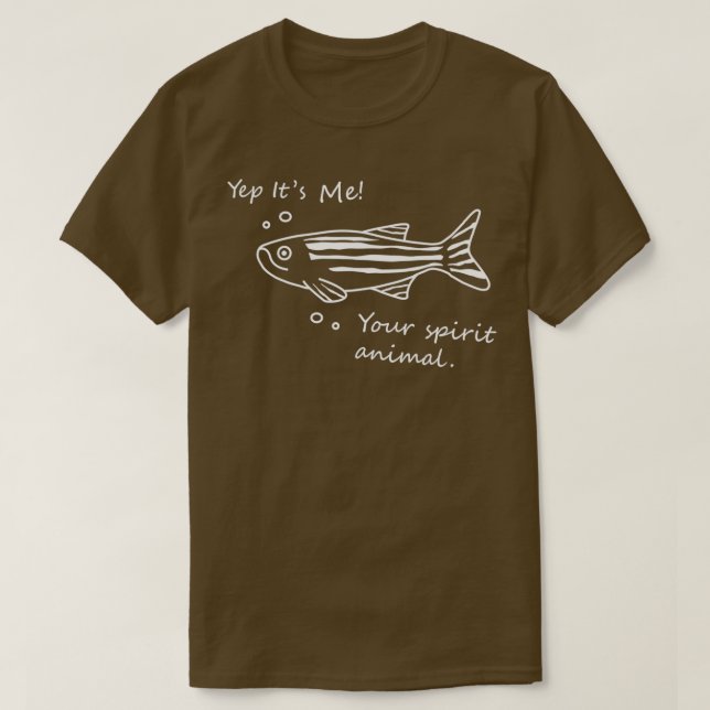 T-shirt Zèbre Esprit animal Arrière - plan foncé (Design devant)