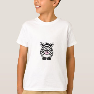T-shirt Zèbre mignon Clipart de bande dessinée