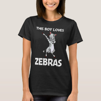 T-shirt Zèbre pour garçons enfants animal de zoo africain 