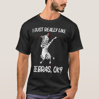 T-shirt Zèbre Pour Hommes Femmes Africain Zoo Animal  1