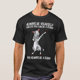 T-shirt Zèbre pour hommes femmes africain zoo animal  5