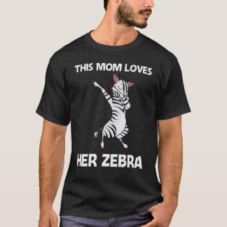 T-shirt Zèbre pour maman mère africaine zoo animal