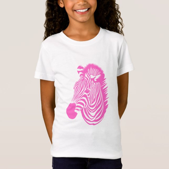 T-Shirt Zèbre rose (Devant)