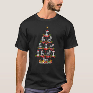 T-shirt Zèbre Vacances de Noël Santa Zèbre Sapin de Noël