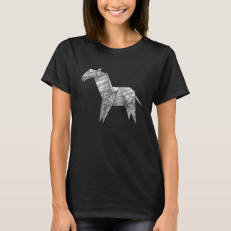 T-shirt Zèbre Zèbre origami mignon