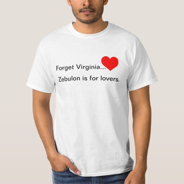 T-shirt Zebulon est pour des amants (Devant)